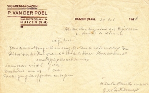 Belastingaangifte 1958